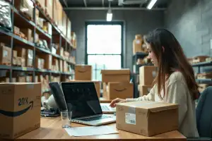 Europäische FBA-Lieferanten: Kartonverpackungen und Versandboxen für Amazon-Händler in natürlichem Licht
